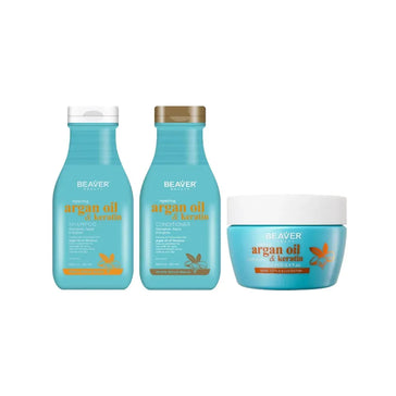 Reparerande behandling med Arganolja & Keratin från Beaver Beaver Argan Oil & Keratin repairing treatment - Hair Growth Specialist