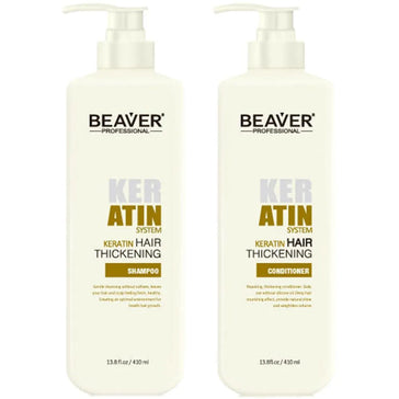 Beaver keratin schampo + balsam (410 ml) Beaver keratin shampoo + conditioner (410 ml) - Hair Growth Specialist