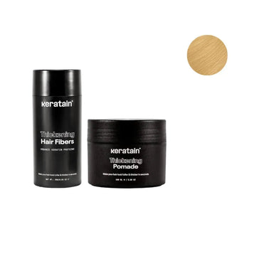 Keratain pomade + Keratain hair fibers – Blond (25 gr) Keratain pomade + Keratain hair fibers – Blond (25 gr) - Hair Growth Specialist