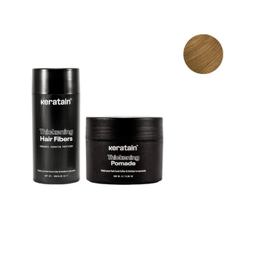 Keratain pomade + Keratain hair fibers – Dark blonde (25 gr) Keratain pomade + Keratain hair fibers – Dark blonde (25 gr) - Hair Growth Specialist