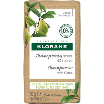 Klorane shampoo bar Citrus - oily hair (80 gr) Klorane shampoo bar Citrus - oily hair (80 gr) - Hair Growth Specialist