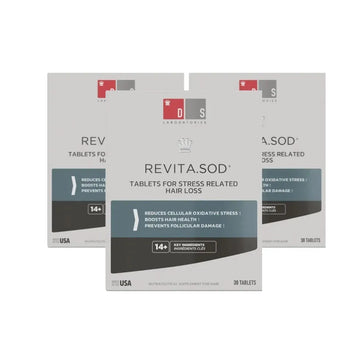 Revita.SOD tabletter mod stress-induceret hårtab (3 måneder) Revita.SOD tablets for stress-induced hair loss (3 months) - Hairgivers