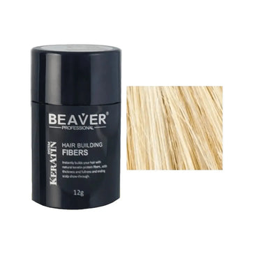 Beaver keratin håropbyggende fibre - Blonde (12 gr) Beaver keratin hair building fibers - Blonde (12 gr) - Hairgivers