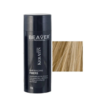 Beaver keratin håropbyggende fibre - Medium blond (28 gr) Beaver keratin hair building fibers - Medium blonde (28 gr) - Hairgivers
