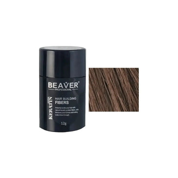 Bæver keratin håropbyggende fibre - Medium brun (12 gr) Beaver keratin hair building fibers - Medium brown (12 gr) - Hairgivers