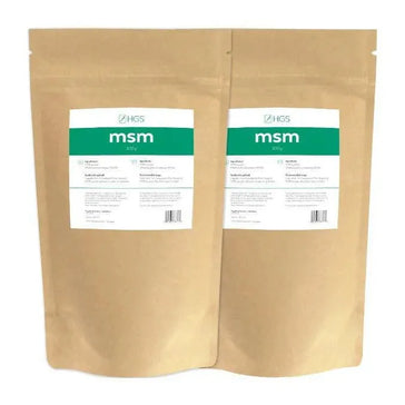 HGS MSM-pulver (1 kg) HGS MSM powder (1 kg) - Hairgivers