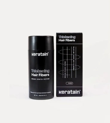 3x Keratain hair fibers + free Keratain pomade – Black (25 gr) - Hair Growth Specialist