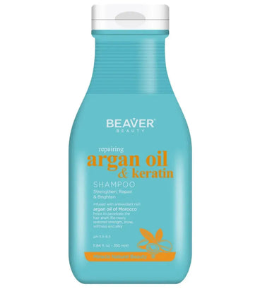 Beaver Argan Oil & Keratin repair shampoo (350 ml) - Hair Growth Specialist