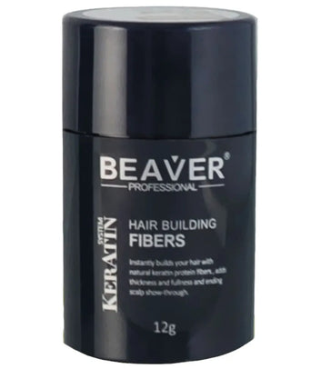 Beaver keratin hair building fibers - Dark brown (12 gr) - Hair Growth Specialist