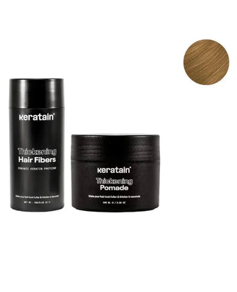 Keratain pomade + Keratain hair fibers – Dark blonde (25 gr) - Hair Growth Specialist
