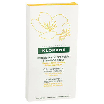 Klorane cold wax strips hair removal - face & sensitive areas - Hair Growth Specialist
