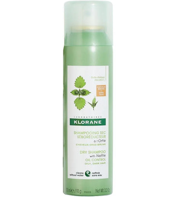 Klorane dry shampoo oily hair Nettle - dark hair (150 ml) - Hair Growth Specialist