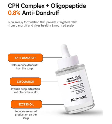 Minimalist CPH Complex + Oligopeptide 0.8% anti-dandruff scalp serum - Hair Growth Specialist