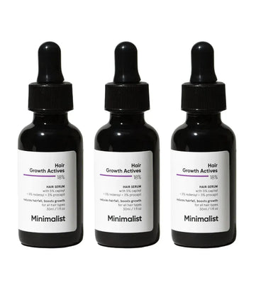 Minimalist Hair Density Serum 18% hair growth serum (3-pack) - Hair Growth Specialist