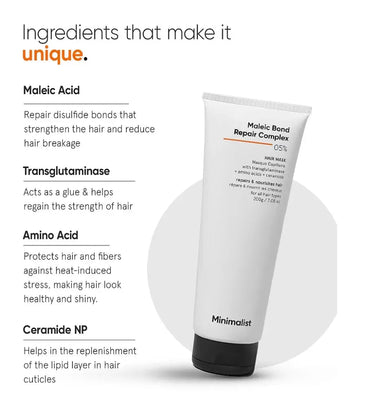 Minimalist Maleic Bond Repair Complex 05% hair mask - Hair Growth Specialist