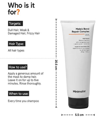 Minimalist Maleic Bond Repair Complex 05% hair mask - Hair Growth Specialist