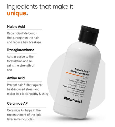 Minimalist Maleic Bond Repair Complex 3.5% repair shampoo - Hair Growth Specialist