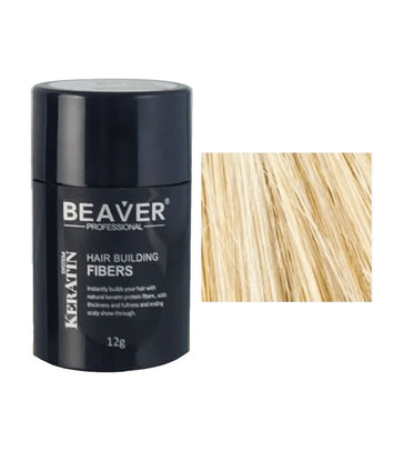 Beaver keratin hair building fibers - Blonde (12 gr) - Hair Growth Specialist