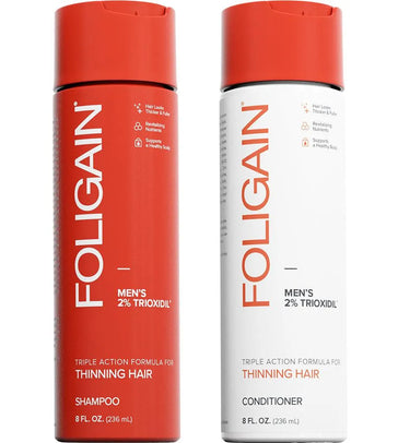 Foligain hair loss shampoo + conditioner men (236 ml) - Hair Growth Specialist